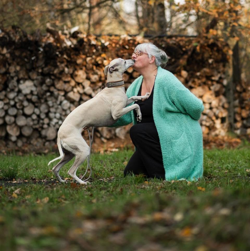 Een hond krijgt persoonlijke aandacht bij PelsPlezier